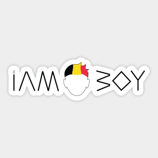 I am a Belgian boy Sticker